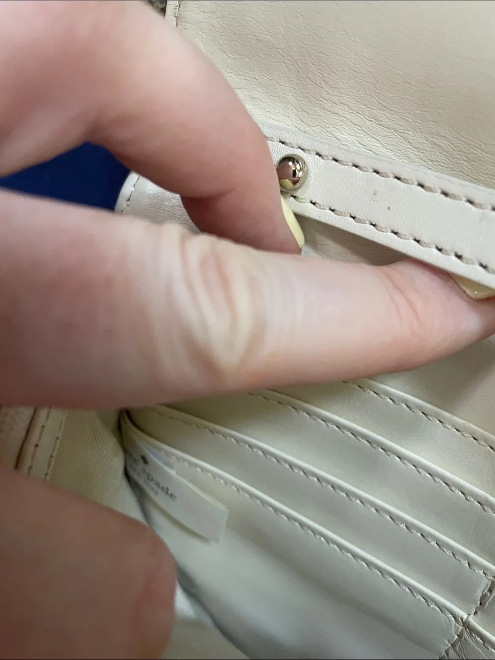 Kate Spade Quilted Sedgewick Avalon Crossbody Convertible Bag Clutch Cream